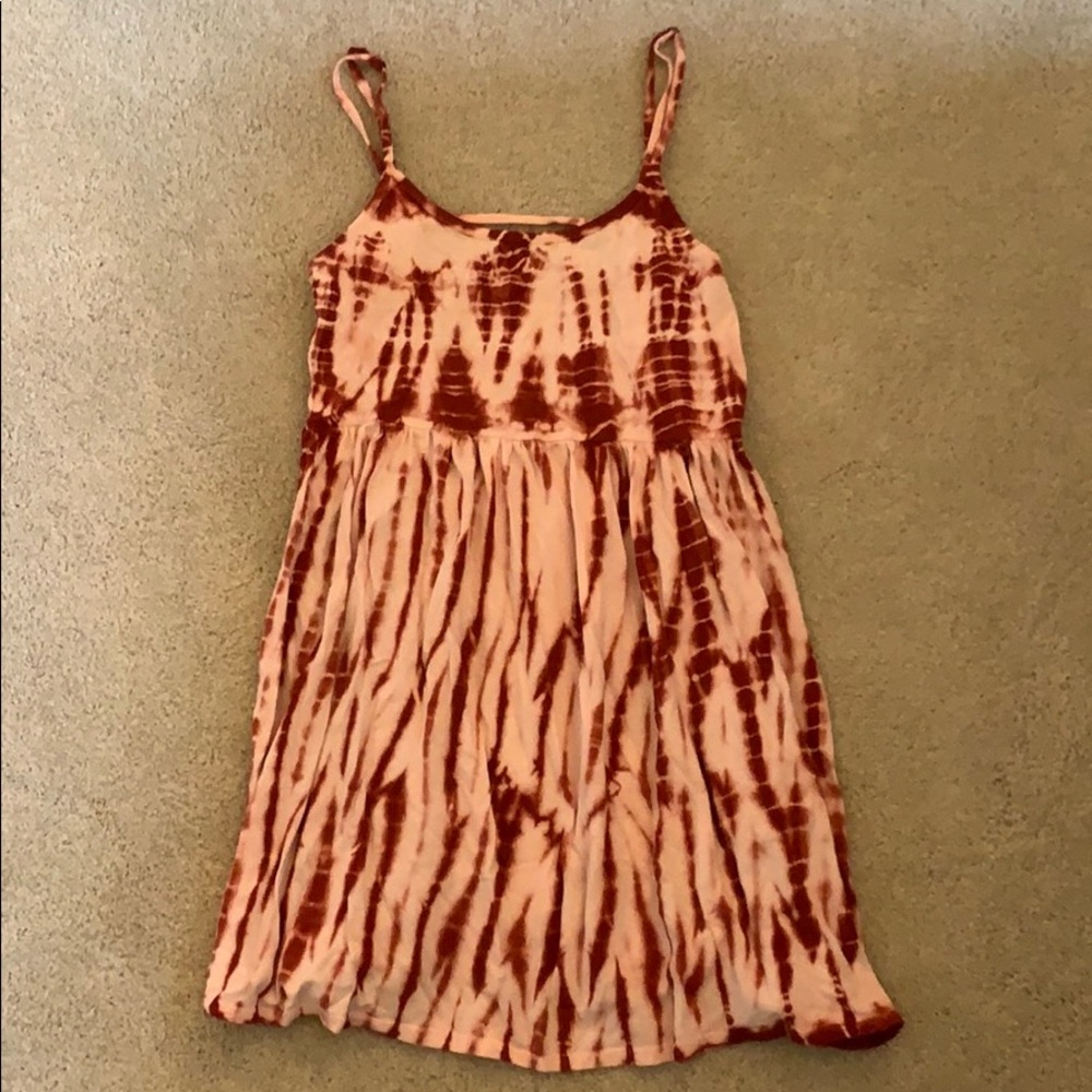 Red and Pink tie die Forever 21 sundress/ coverup!